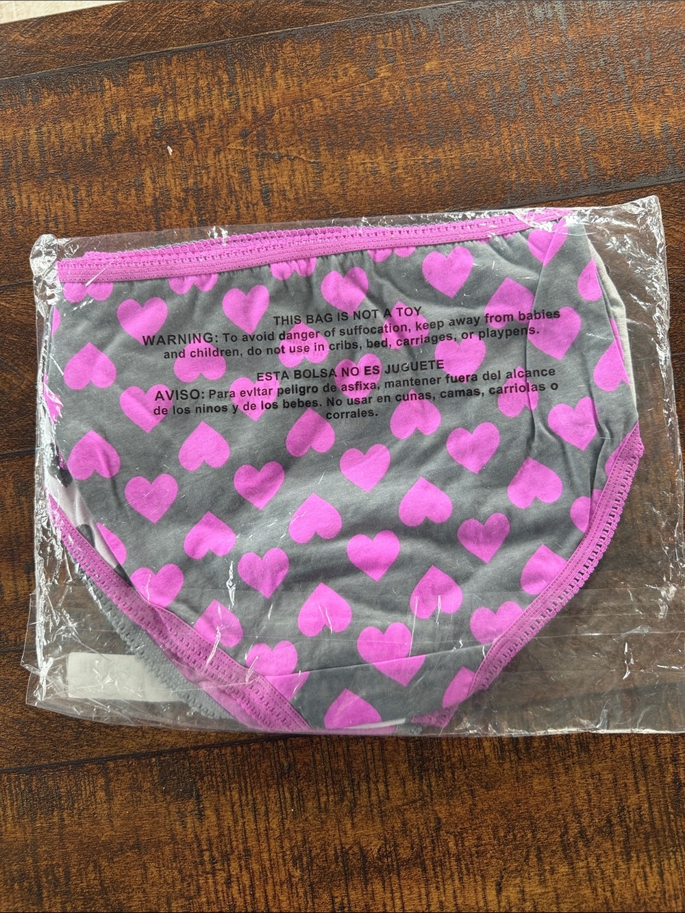 Cherokee Girls Pink & Gray Patterned Briefs - 6 Pack - Picture 4 of 4